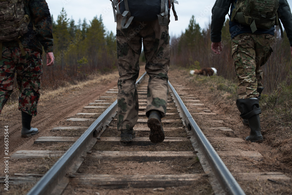 fragment of the railway.people go by rail fragment of the railway.people go by rail