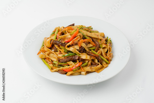 pasta with meat and vegetables