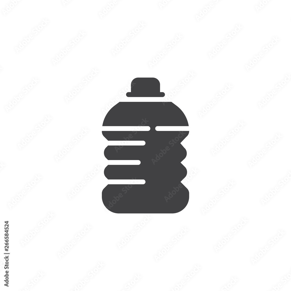 Water bottle vector icon. filled flat sign for mobile concept and web design. Bottle of water glyph icon. Symbol, logo illustration. Pixel perfect vector graphics Water bottle vector icon. filled flat sign for mobile concept and web design. Bottle of water glyph icon. Symbol, logo illustration. Pixel perfect vector graphics