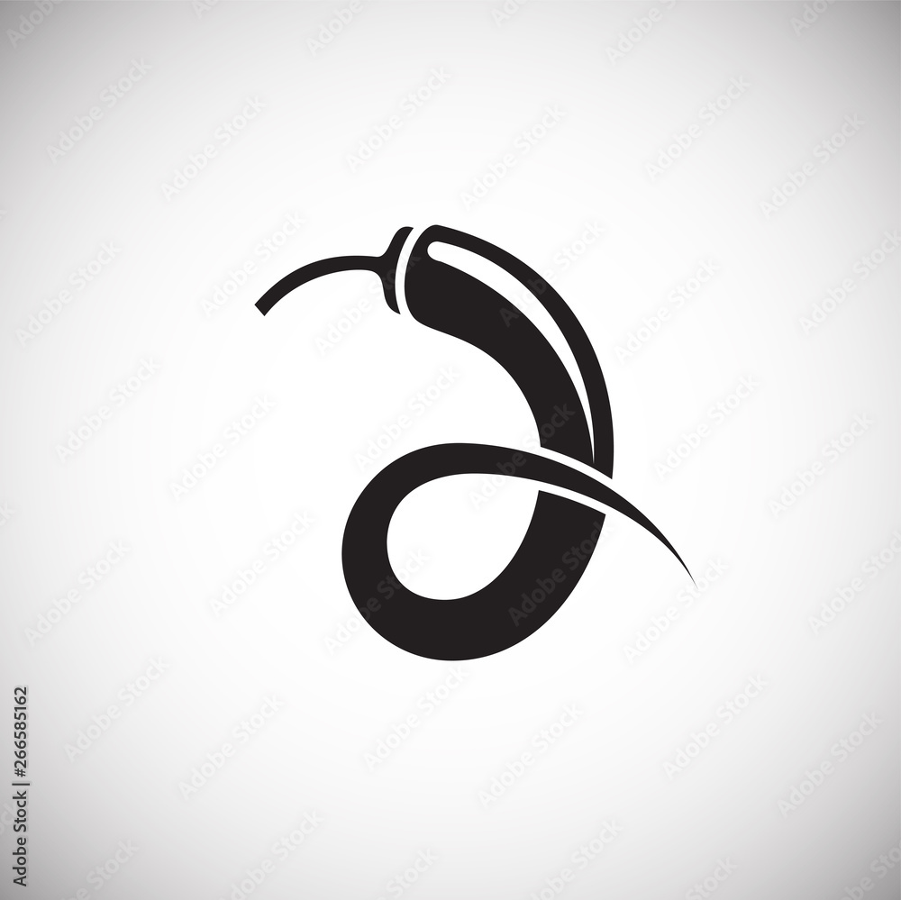 Red Hot pepper icon on background for graphic and web design. Simple vector sign. Internet concept symbol for website button or mobile app. Red Hot pepper icon on background for graphic and web design. Simple vector sign. Internet concept symbol for website button or mobile app.