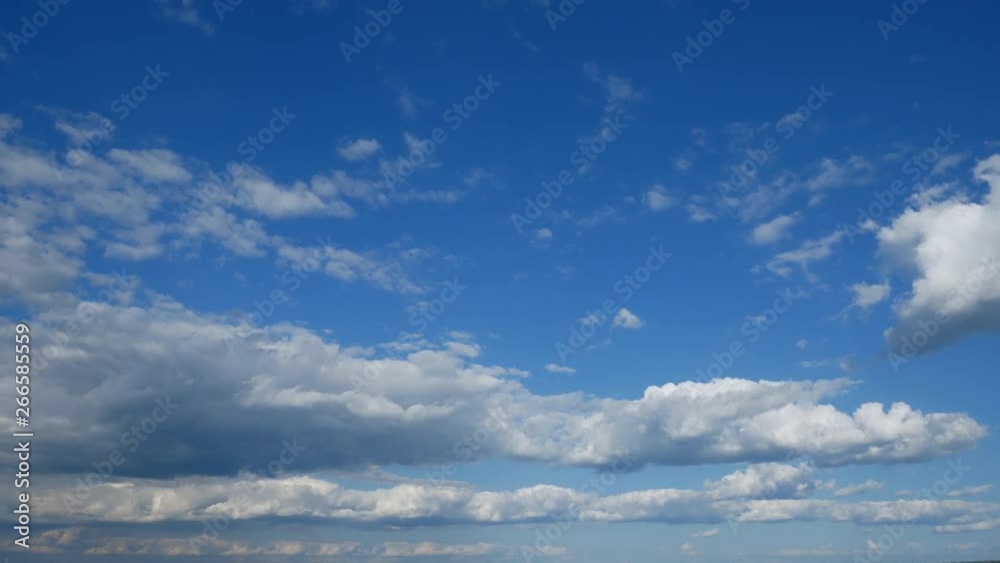 Beautiful view of the river and clear blue sky with white clouds. Beautiful view of the river and clear blue sky with white clouds.