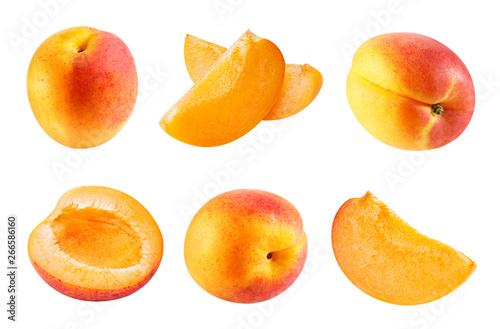Apricot isolated Clipping Path
