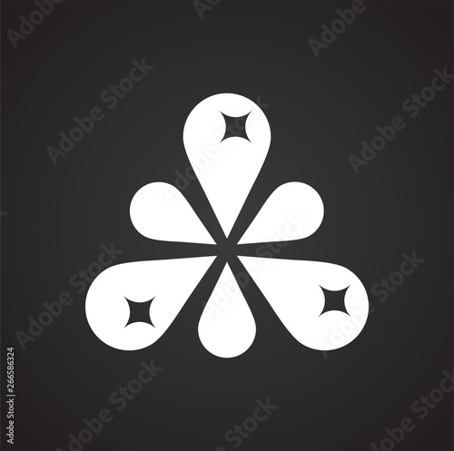 Molecula icon on background for graphic and web design. Simple vector sign. Internet concept symbol for website button or mobile app.