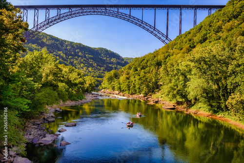 Cuadro en lienzo New River Gorge and Bridge in West Virginia