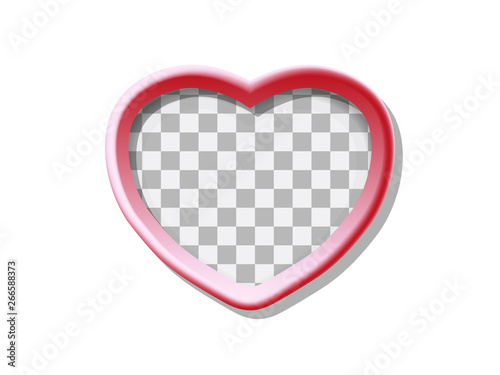 Put your text or picture behind red heart