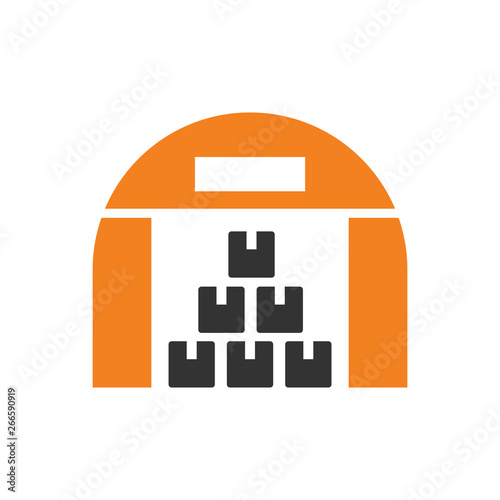 Delivery related icon on background for graphic and web design. Simple vector sign. Internet concept symbol for website button or mobile app.