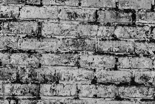 Texture  brick  wall  it can be used as a background . Brick texture with scratches and cracks