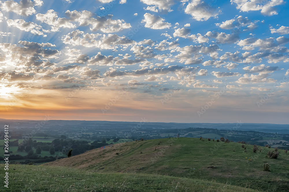 Sunset - view from Cley Hill - Warminster - Wiltshire