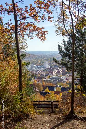 Herbstfarben in den Bergen von Jena