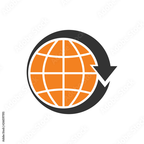 Delivery related icon on background for graphic and web design. Simple vector sign. Internet concept symbol for website button or mobile app.