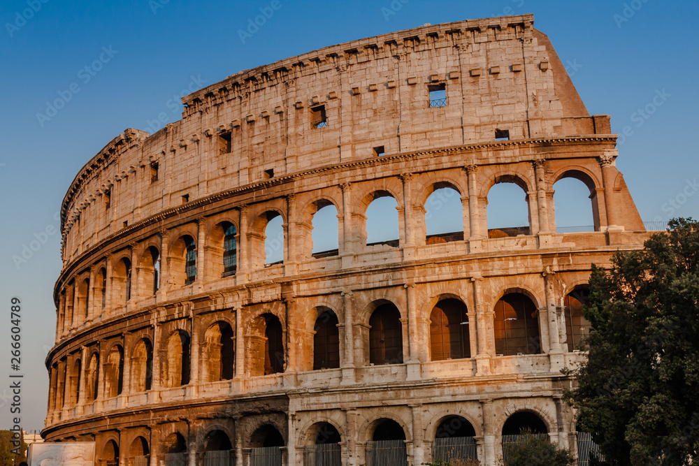 The Colosseum or Coliseum, also known as the Flavian Amphitheatre, is an oval amphitheatre in the centre of the city of Rome