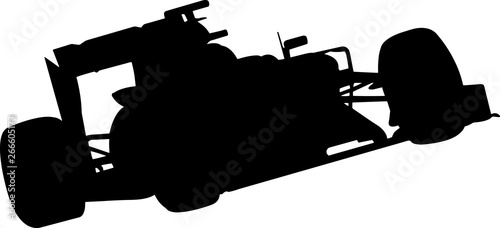 Auto Racing 8 isolated vector silhouette