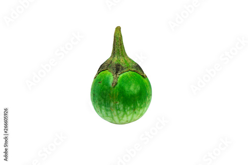 Thai Eggplant isolated on white background.