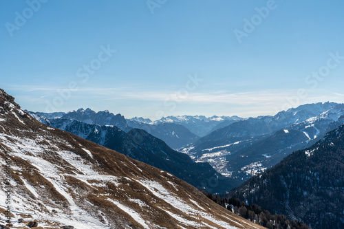 Panorama of Dolomites Alps, Val Gardena, Italy © NeonBearPhoto