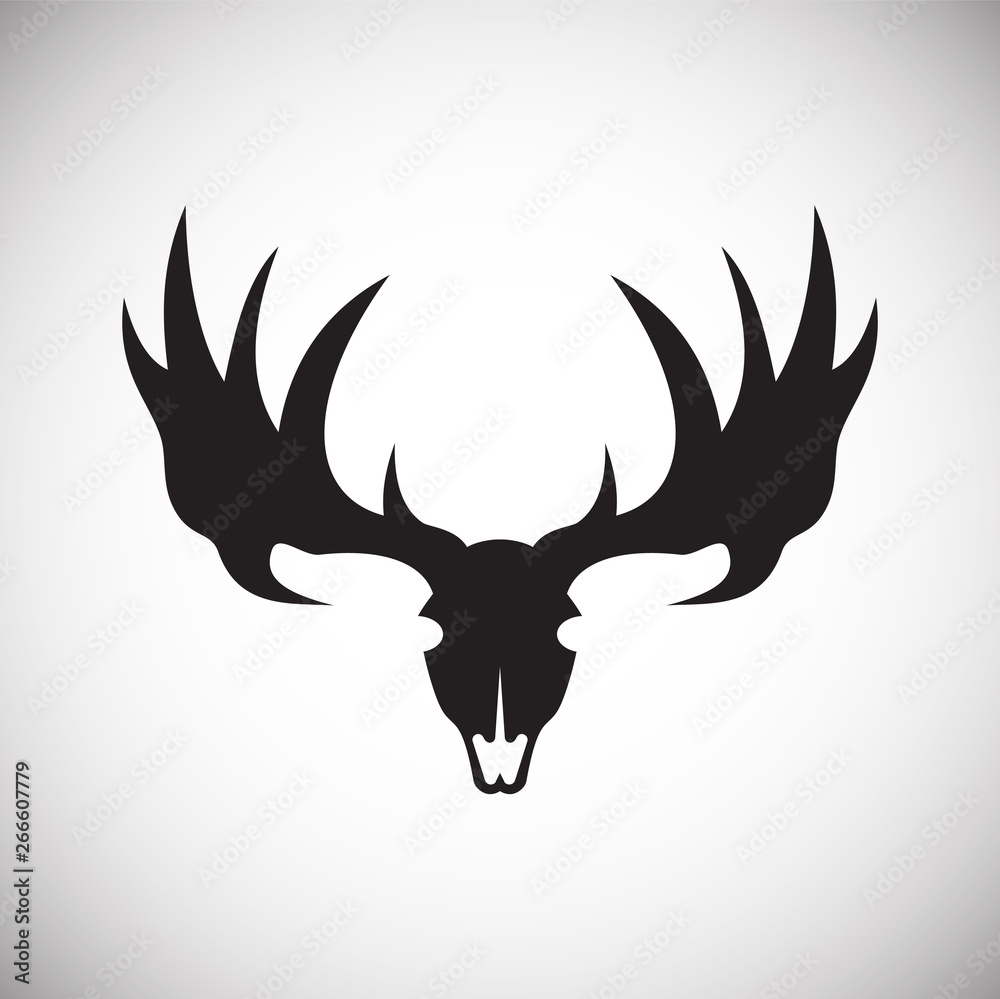Animal skull icon on background for graphic and web design. Simple vector sign. Internet concept symbol for website button or mobile app. Animal skull icon on background for graphic and web design. Simple vector sign. Internet concept symbol for website button or mobile app.