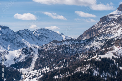 Panorama of Dolomites Alps, Val Gardena, Italy