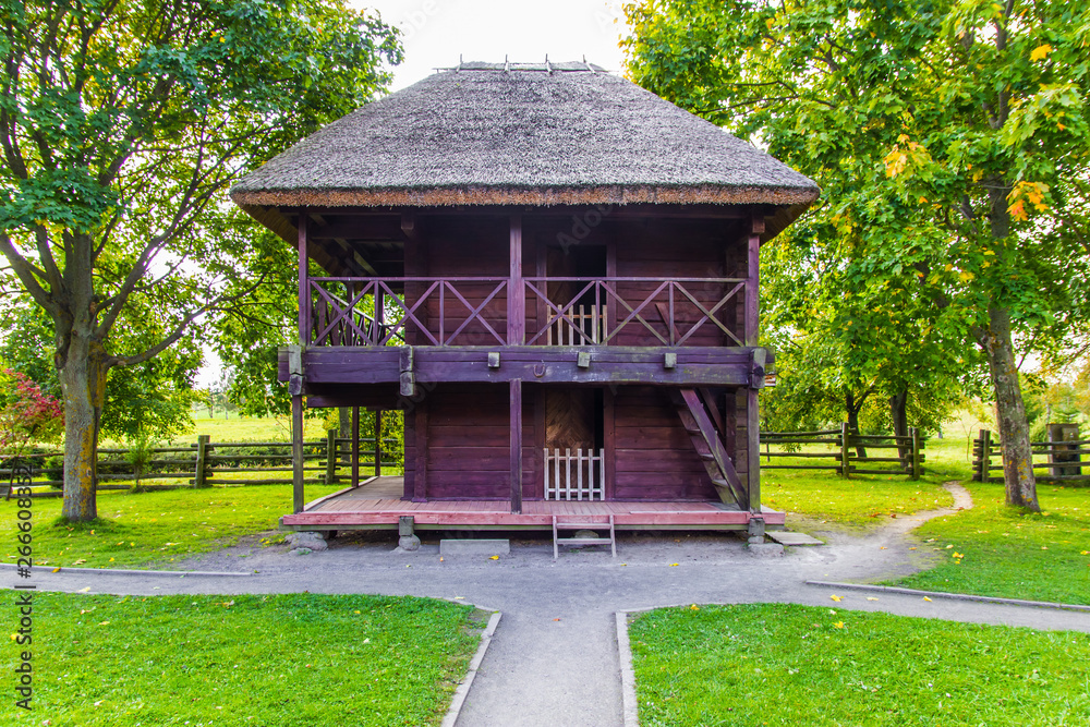 Naklejka premium Manor Adam Mickiewicz in the village of Zaosye. Brest region. Belarus.
