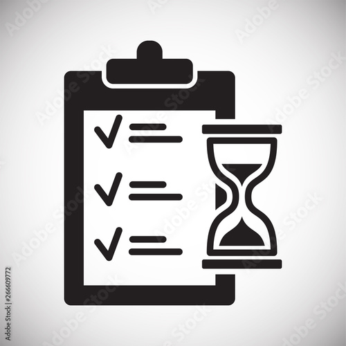 Delivery related icon on background for graphic and web design. Simple vector sign. Internet concept symbol for website button or mobile app.
