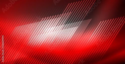 Neon glowing lines, magic energy space light concept, abstract background wallpaper design