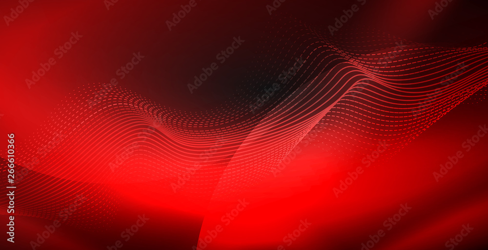Glowing abstract wave on dark, shiny motion, magic space light. Techno abstract background Glowing abstract wave on dark, shiny motion, magic space light. Techno abstract background