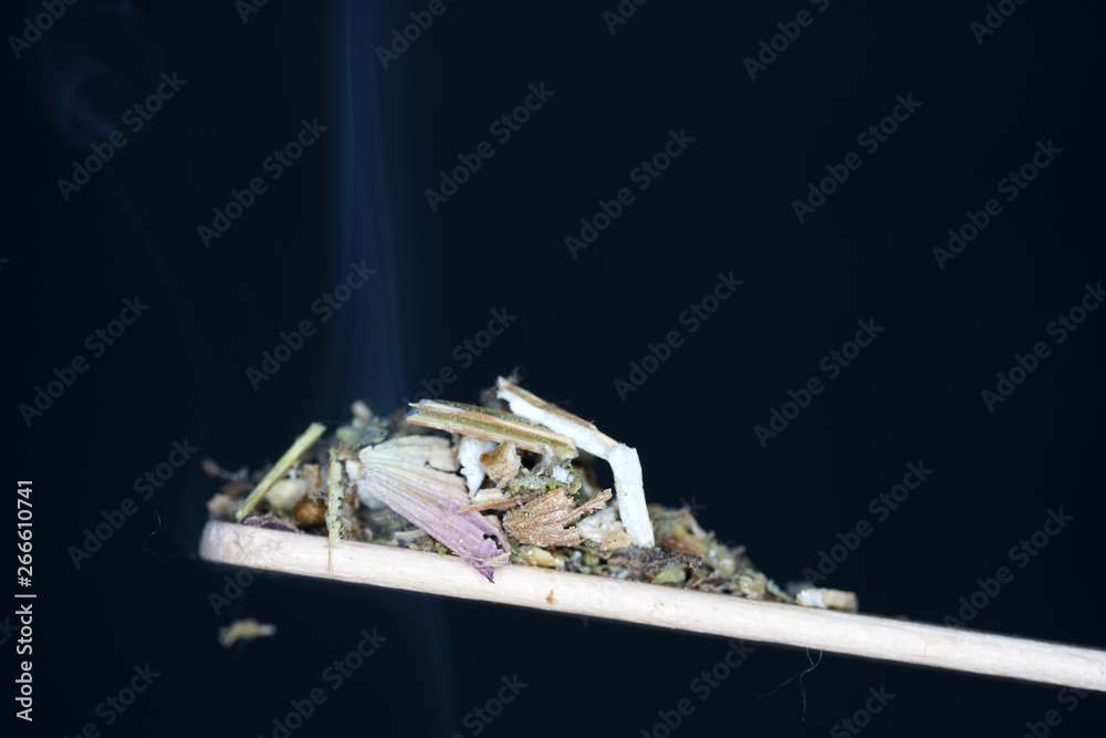 spice mix in best studio quality photographed partly isolated against black background with macro lens taken spice mix in best studio quality photographed partly isolated against black background with macro lens taken