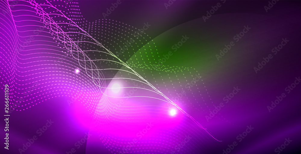 Shiny neon space background Shiny neon space background
