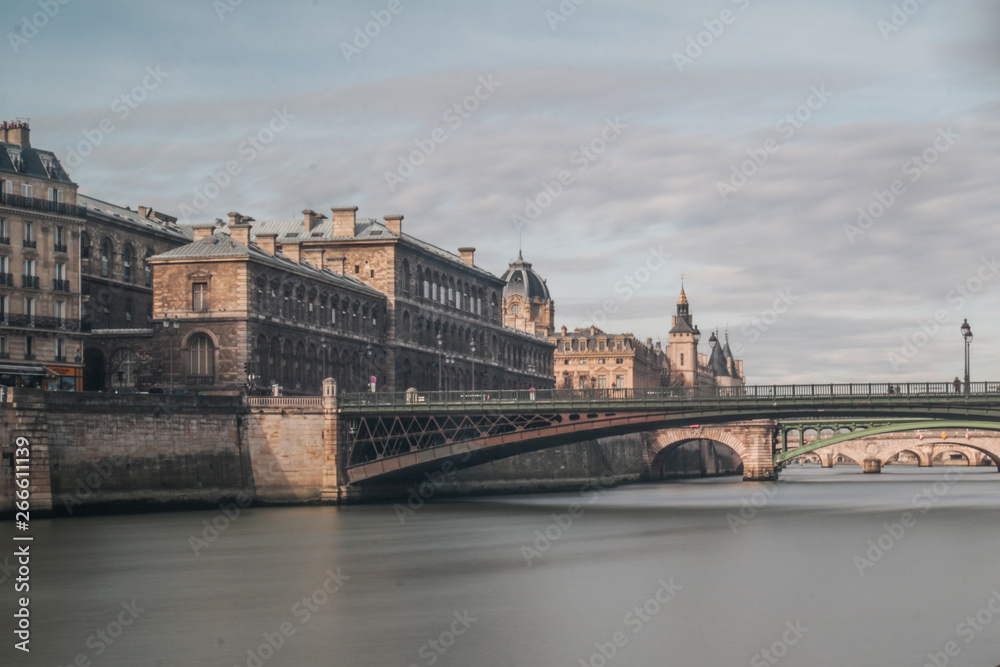Seine river of Paris in the afternoon