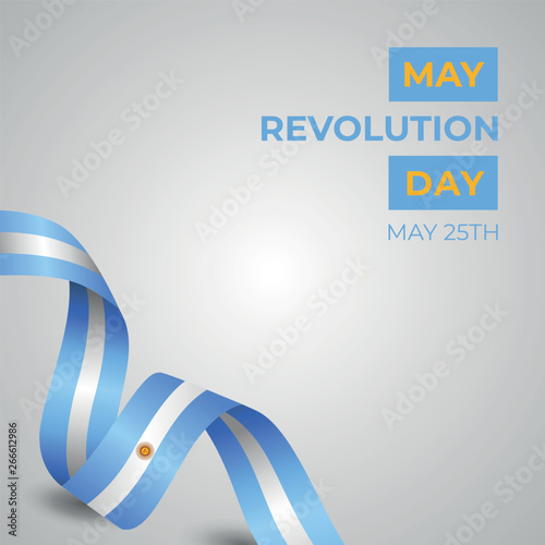 Happy May Revolution Day Vector Template Design Illustration