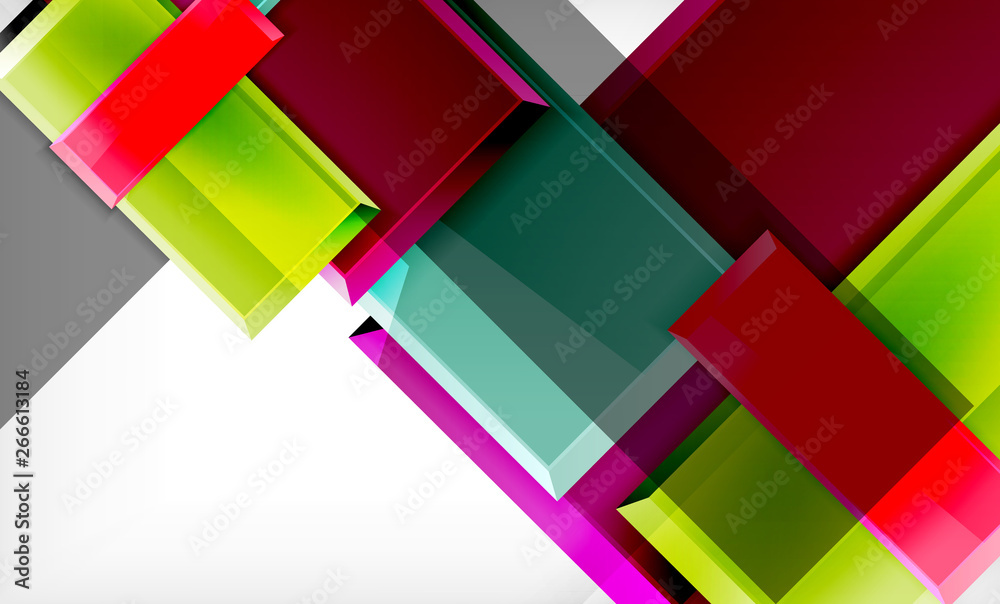 Colorful square and rectangle blocks background Colorful square and rectangle blocks background