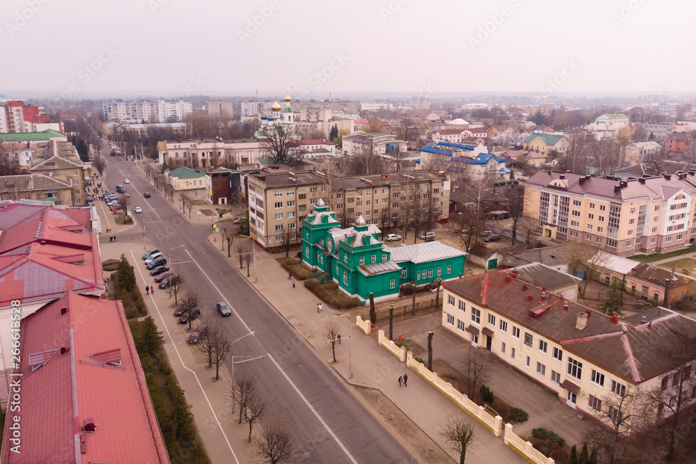 the house of merchant Katznelson and the street Internatsionalnaya. Bobruisk city