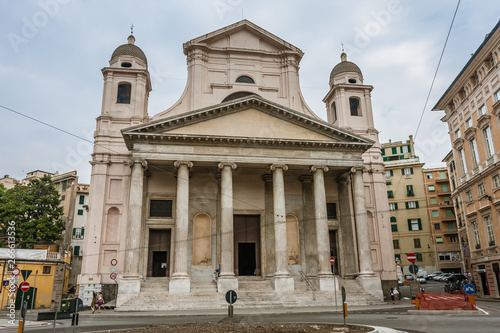 The Basilica della Santissima Annunziata del Vastato is a Catholic cathedral in Genoa