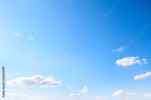 Air clouds in the blue sky