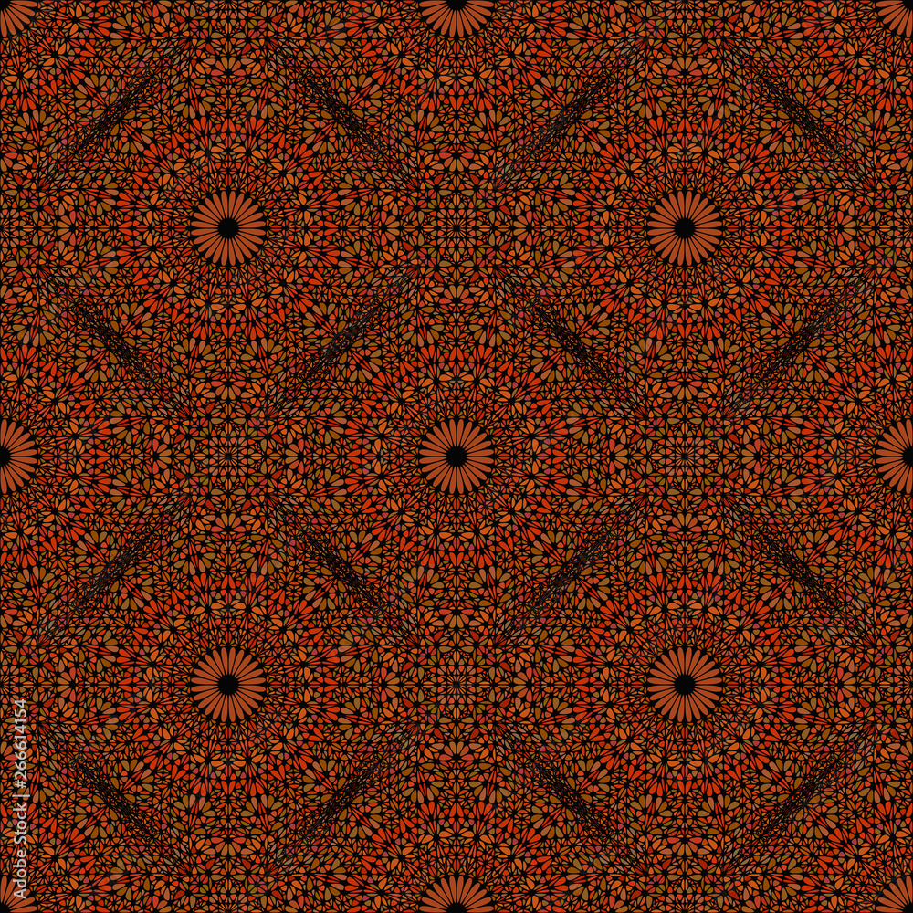 Seamless mandala mosaic pattern - spiritual bohemian abstract elegant brown oriental vector background illustration Seamless mandala mosaic pattern - spiritual bohemian abstract elegant brown oriental vector background illustration