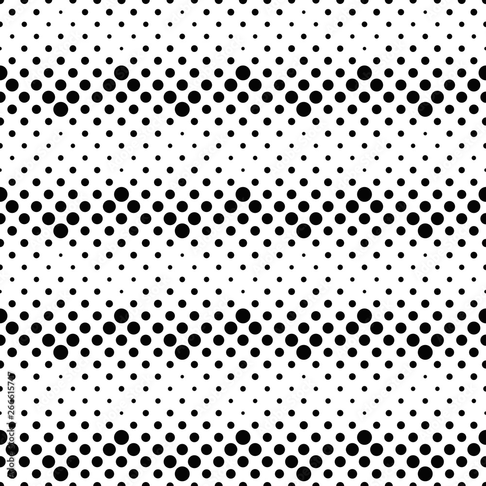 Retro dot pattern background - abstract monochrome vector graphic design from dots
