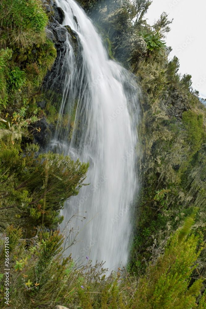 Waterfall in Mount Kenya, Chogoria Route