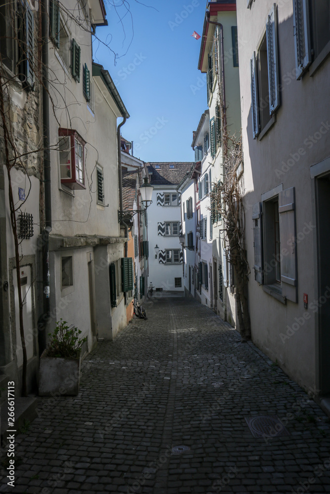 Fototapeta premium Streets and buildings from Zürich Switzerland