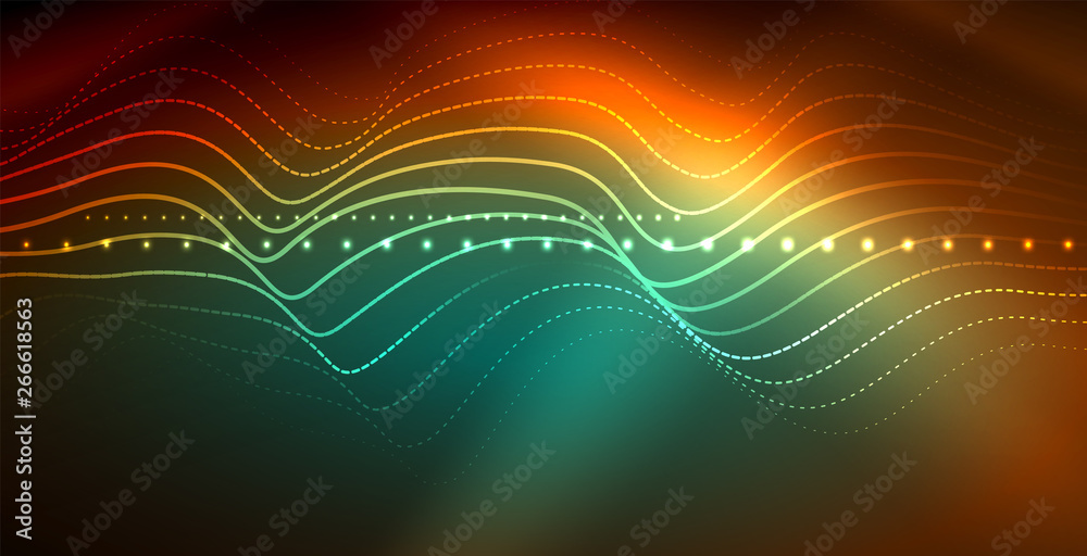 Neon wave background Neon wave background