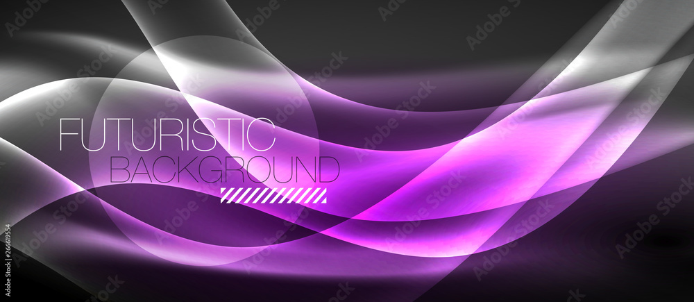 Neon light waves Neon light waves