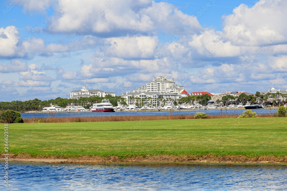 Baytown Wharf in Desin Florida resort area Baytown Wharf in Desin Florida resort area
