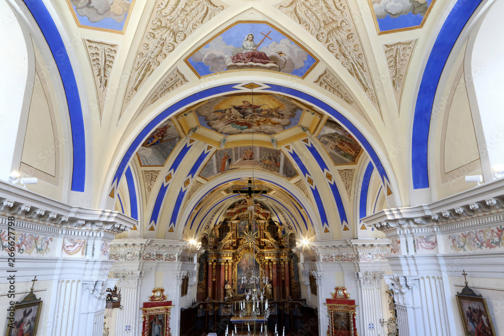 Obraz premium Choeur. Eglise Saint-Nicolas de VŽroce.