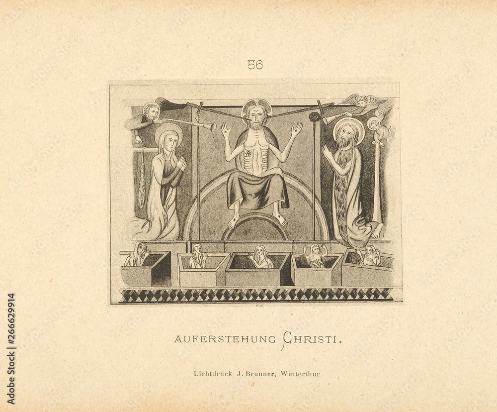 Obraz premium Christian illustration. Old image