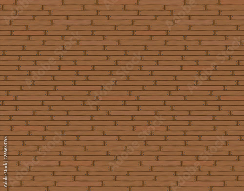 Wooden background texture, seamless wallpaper pattern. Vector illustration, brown.