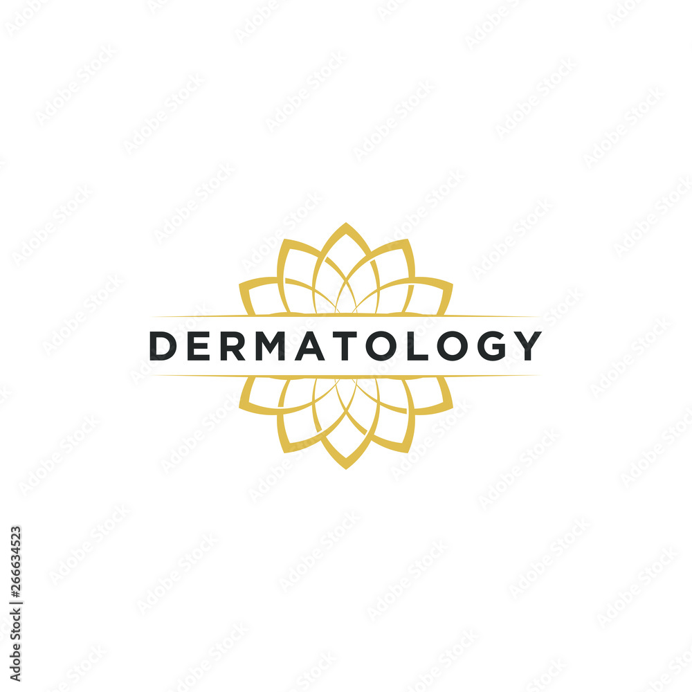Dermatology logo design Stock Vector | Adobe Stock
