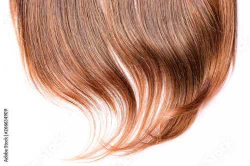 Light brown hair - White background