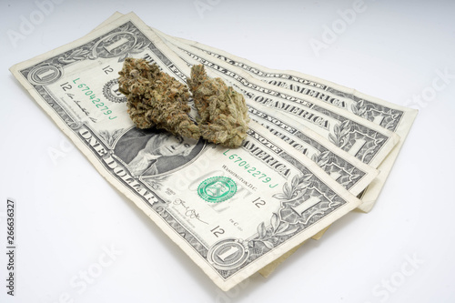 Marijuana stock market price conecpt