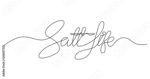 continuous line phrase salt life