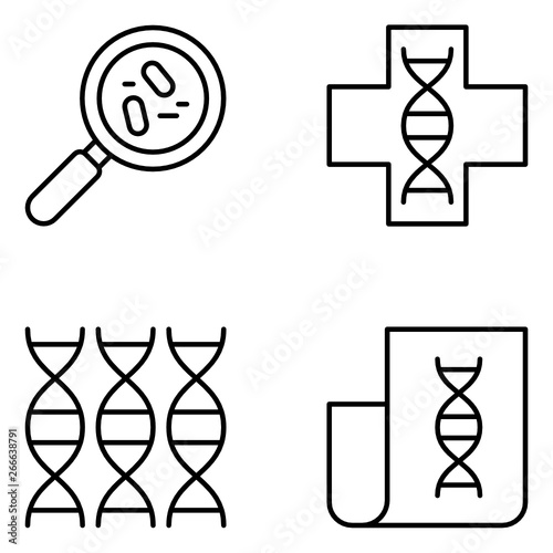 Science Vector Line Icon Set