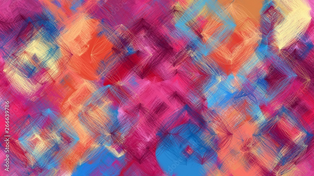 digital art abstract with moderate pink, steel blue and tan colors. colorful dynamic artwork can be used as wallpaper, poster, canvas or background texture