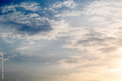 Fototapeta Naklejka Na Ścianę i Meble -  white clouds on the blue sky
