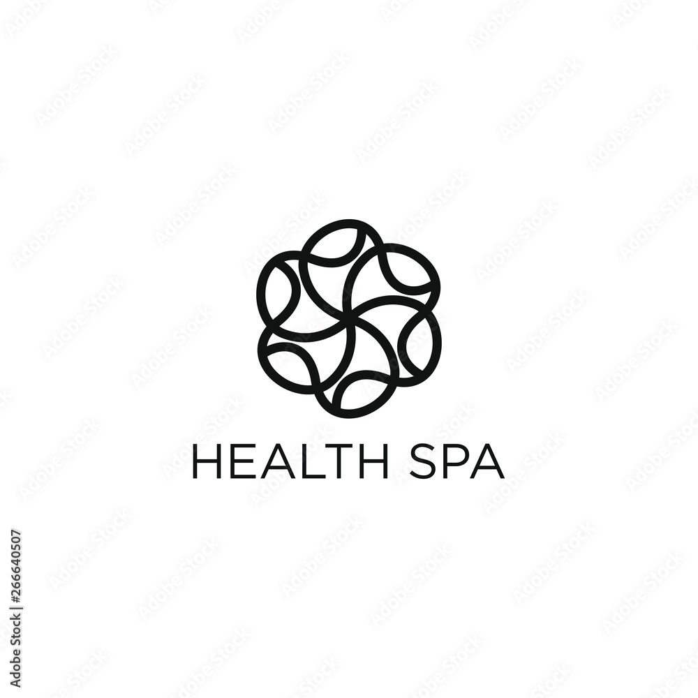 logo design for wellness and spa logo design for wellness and spa